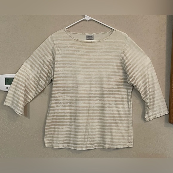 Color Me Cotton Tops - CMC Color Me Cotton Shirt, Size Large, 3/4 Length Sleeves